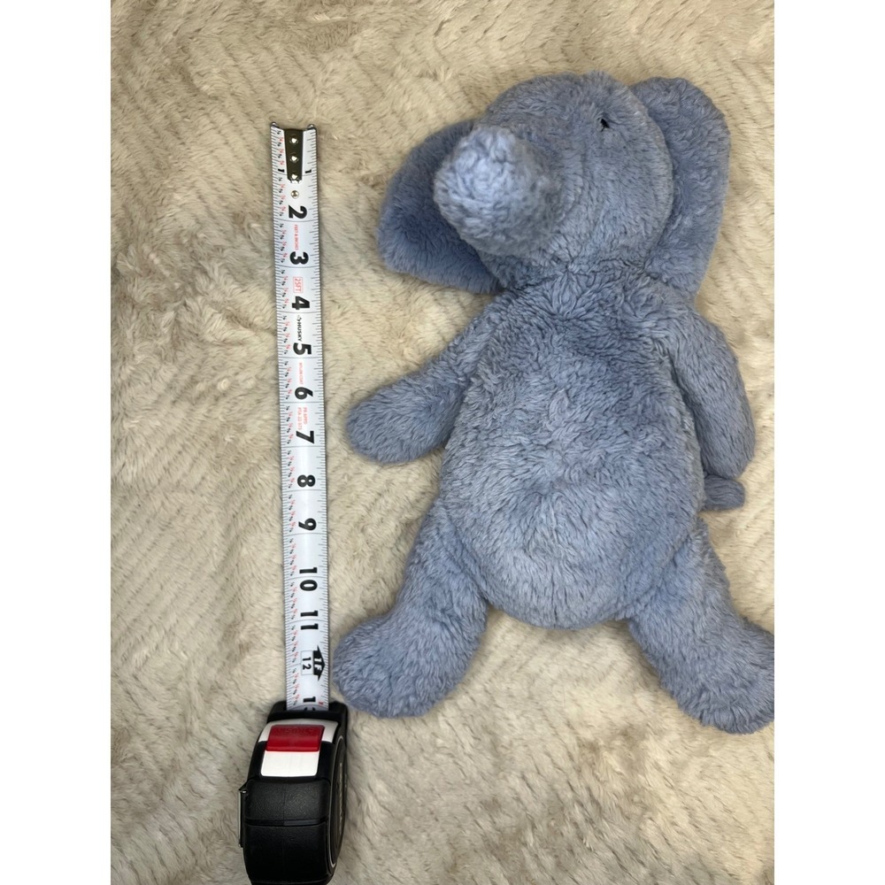 Jellycat Fuddlewuddle Elephant Plush Textured Fur Blue Medium 12in